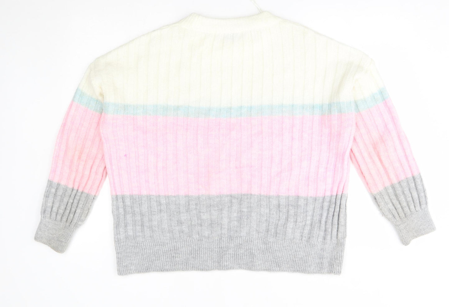 Matalan Womens Multicoloured Striped  Pullover Jumper Size M