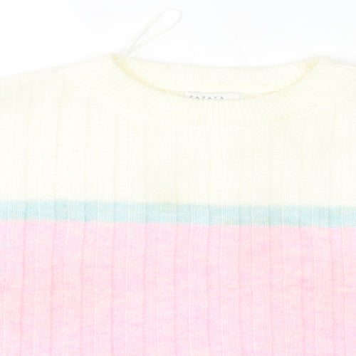 Matalan Womens Multicoloured Striped  Pullover Jumper Size M