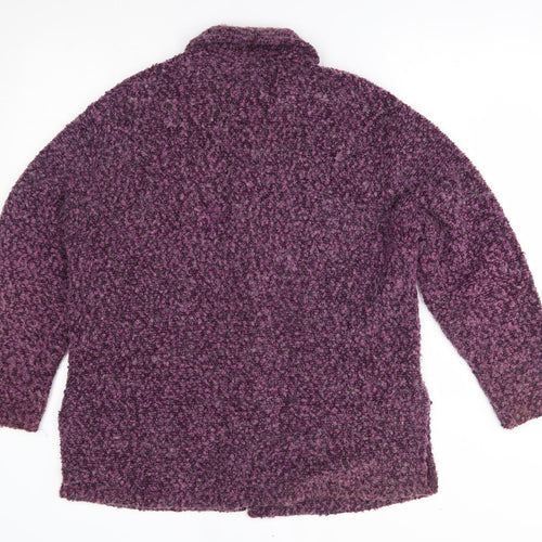 Classics Womens Purple   Cardigan Jumper Size M