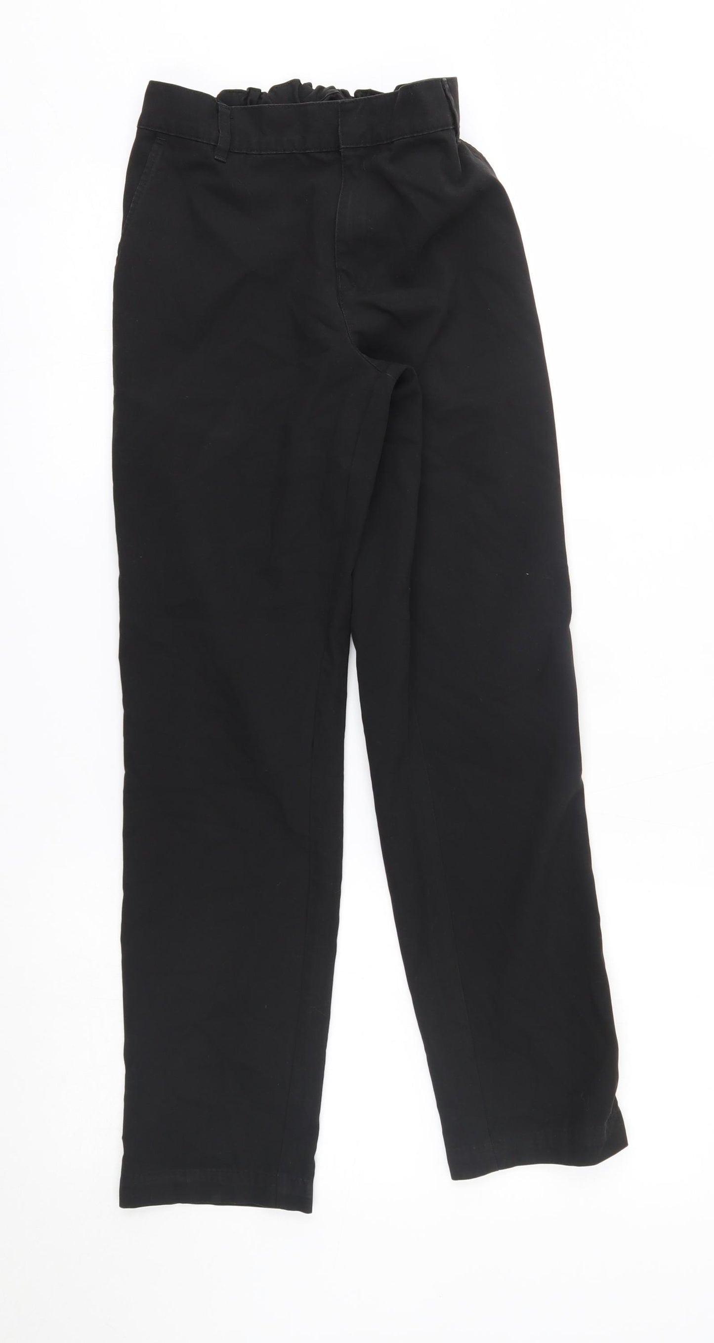 M&S Boys Black   Chino Trousers Size 13-14 Years