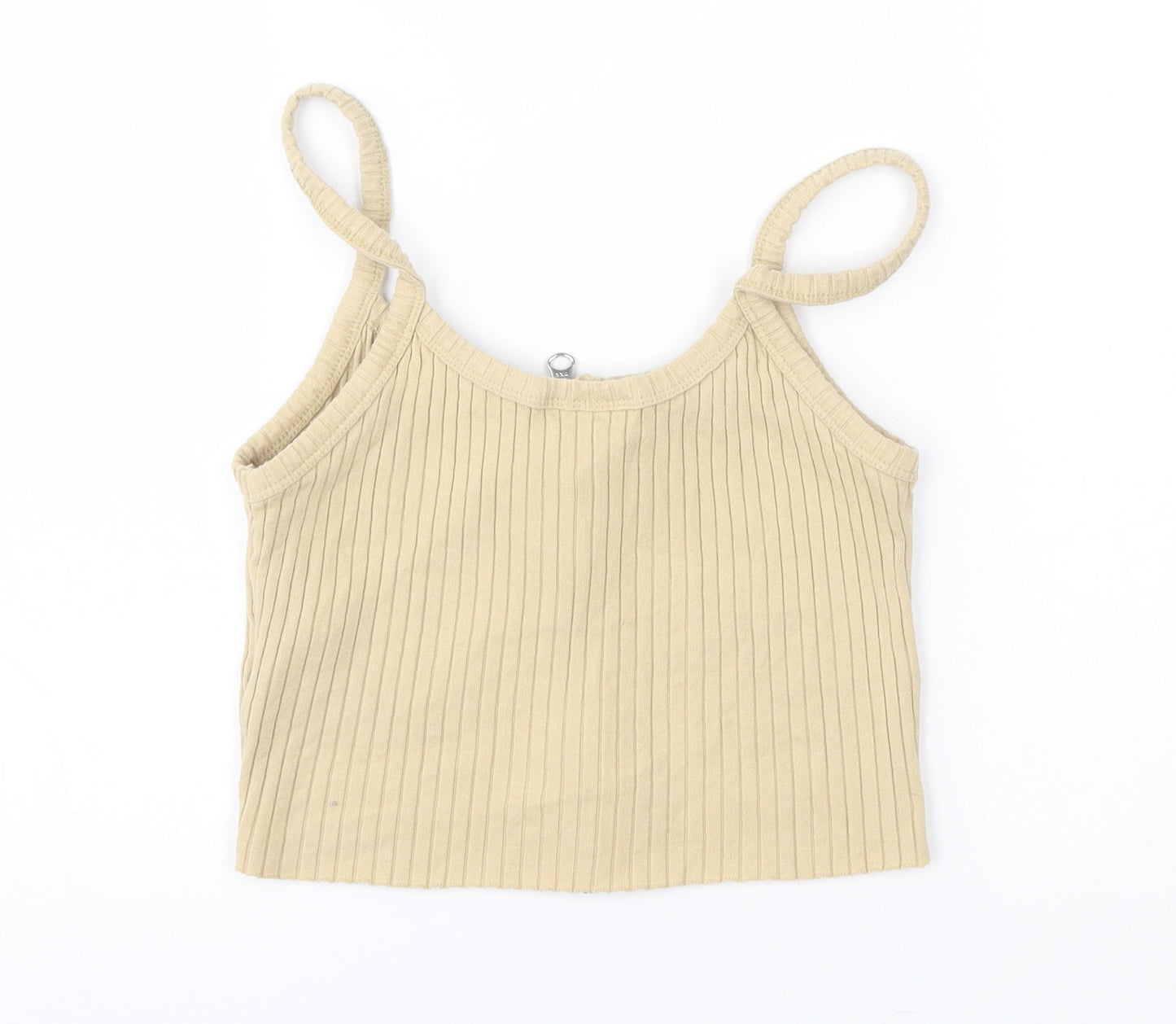 Topshop Womens Beige   Vest Jumper Size 8  - cropped