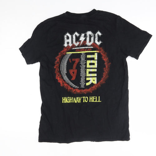 acdc Mens Black    T-Shirt Size S  - highway to hell