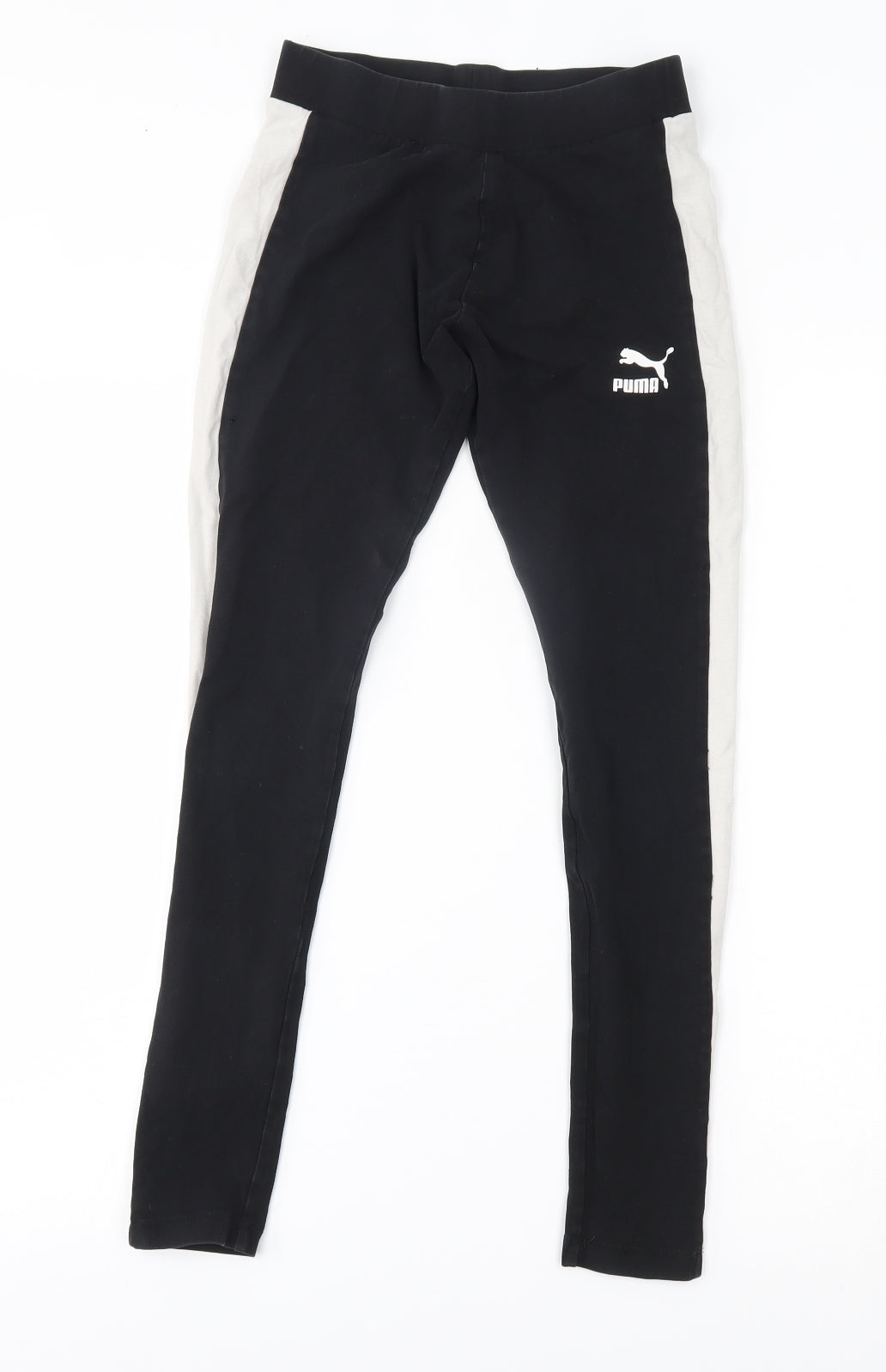 PUMA Womens Black   Jogger Leggings Size 8 L26 in