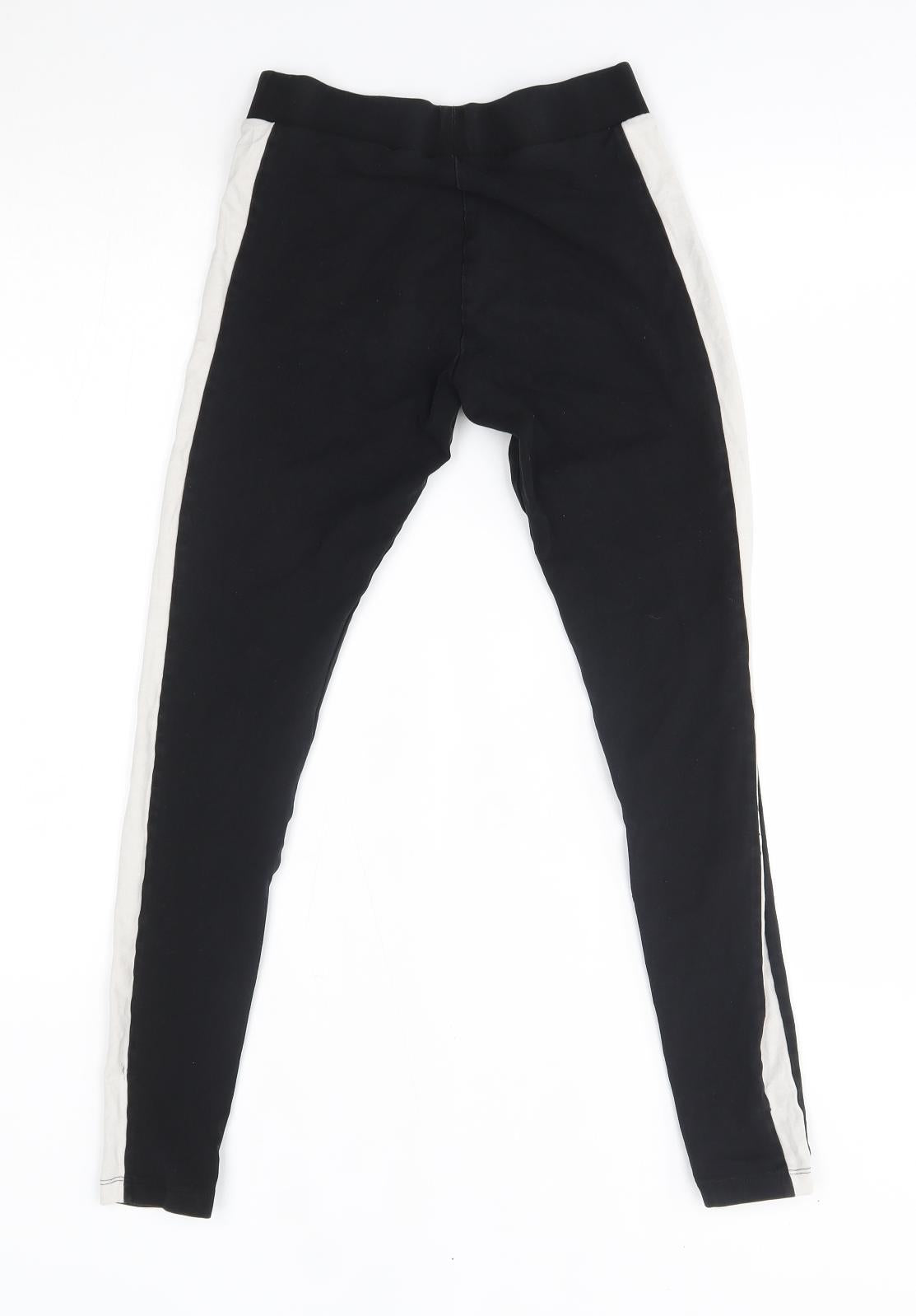 PUMA Womens Black   Jogger Leggings Size 8 L26 in