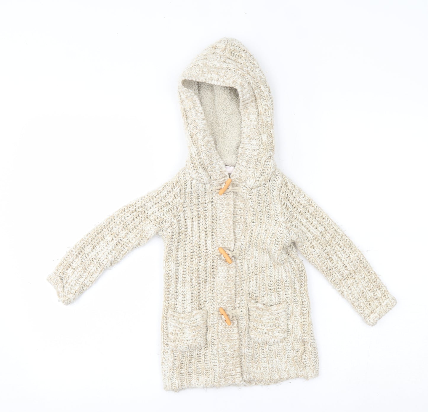 Matalan Girls Beige   Cardigan Jumper Size 3 Years
