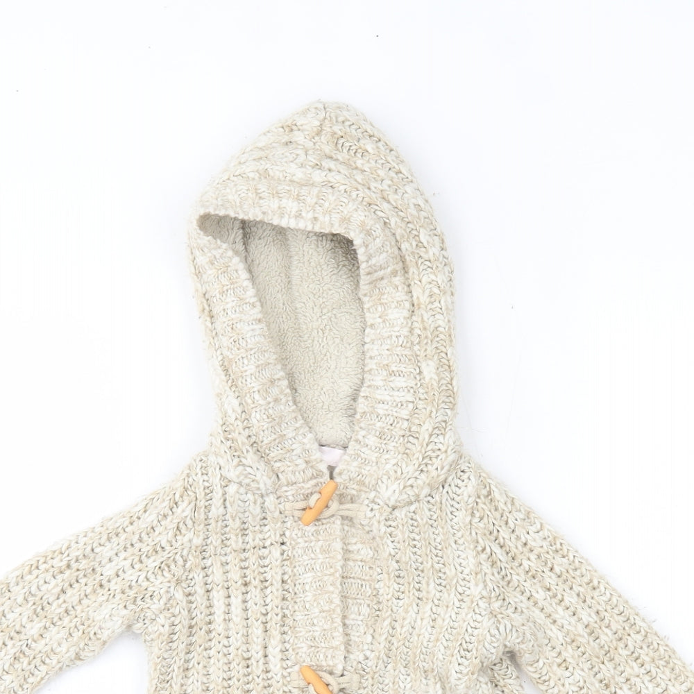 Matalan Girls Beige   Cardigan Jumper Size 3 Years
