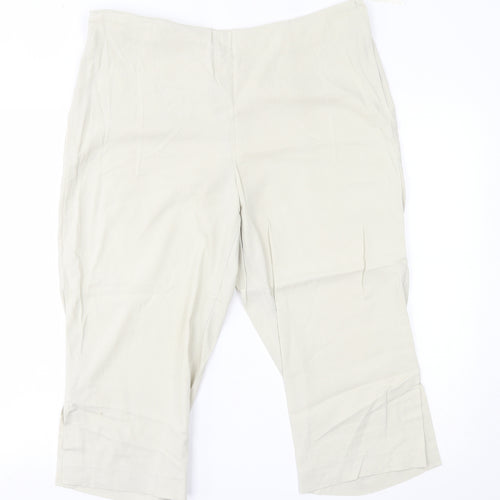 Dorothy Perkins Womens Beige   Trousers  Size 18 L20 in