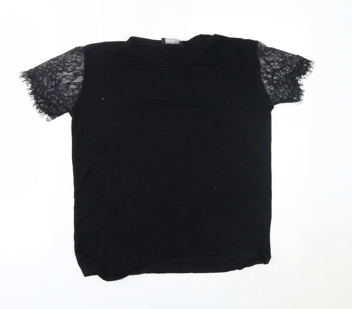 PRETTYLITTLETHING Womens Black Basic Blouse Size 6