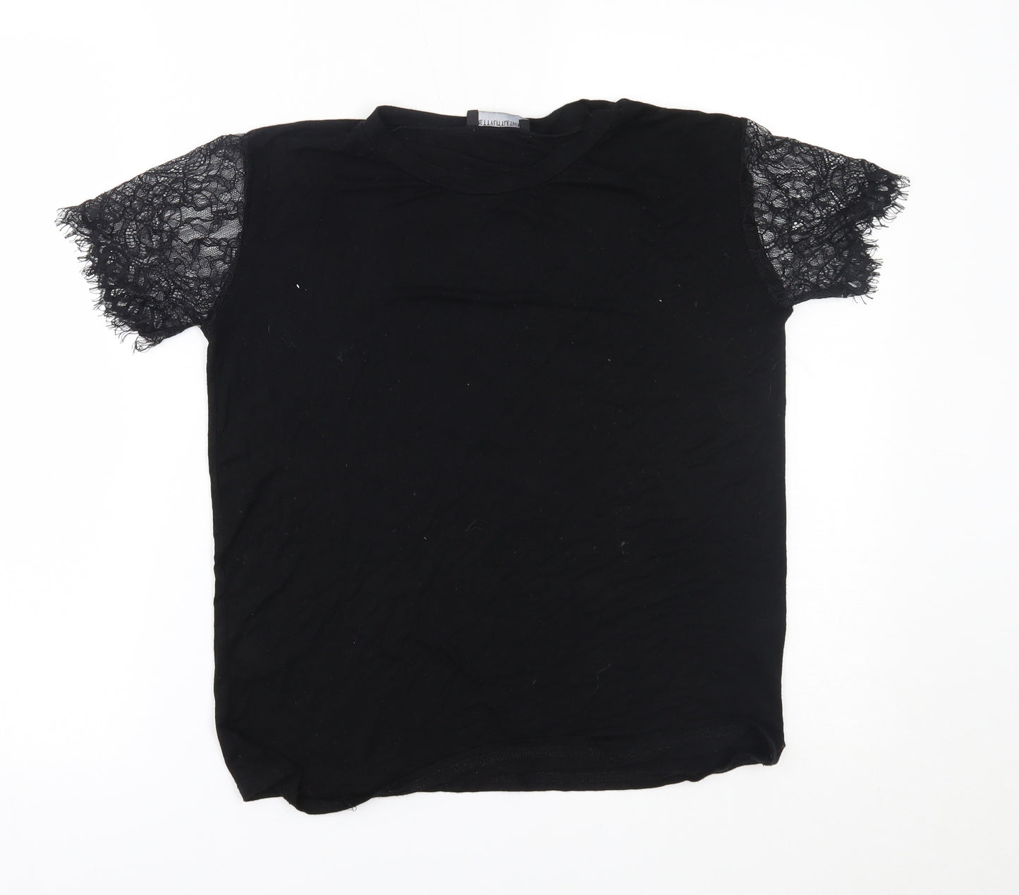 PRETTYLITTLETHING Womens Black   Basic Blouse Size 6