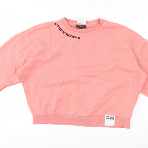 Topshop Womens Pink   Pullover Jumper Size 6