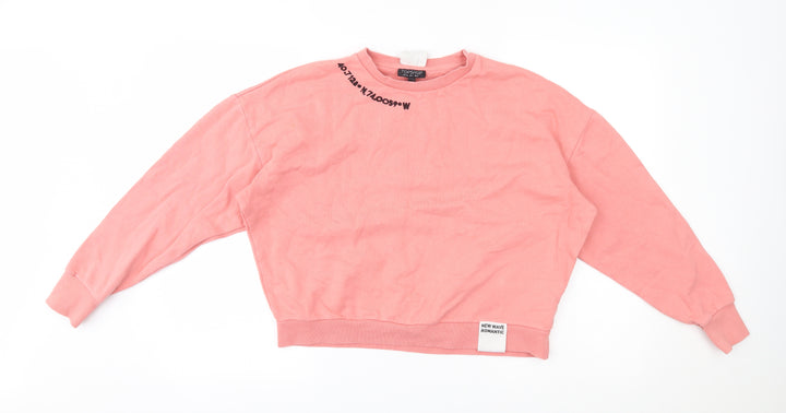 Topshop Womens Pink   Pullover Jumper Size 6