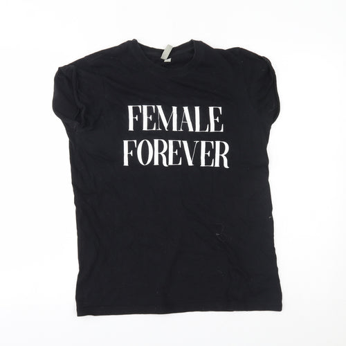 ASOS Womens Black   Basic T-Shirt Size 4  - female forever