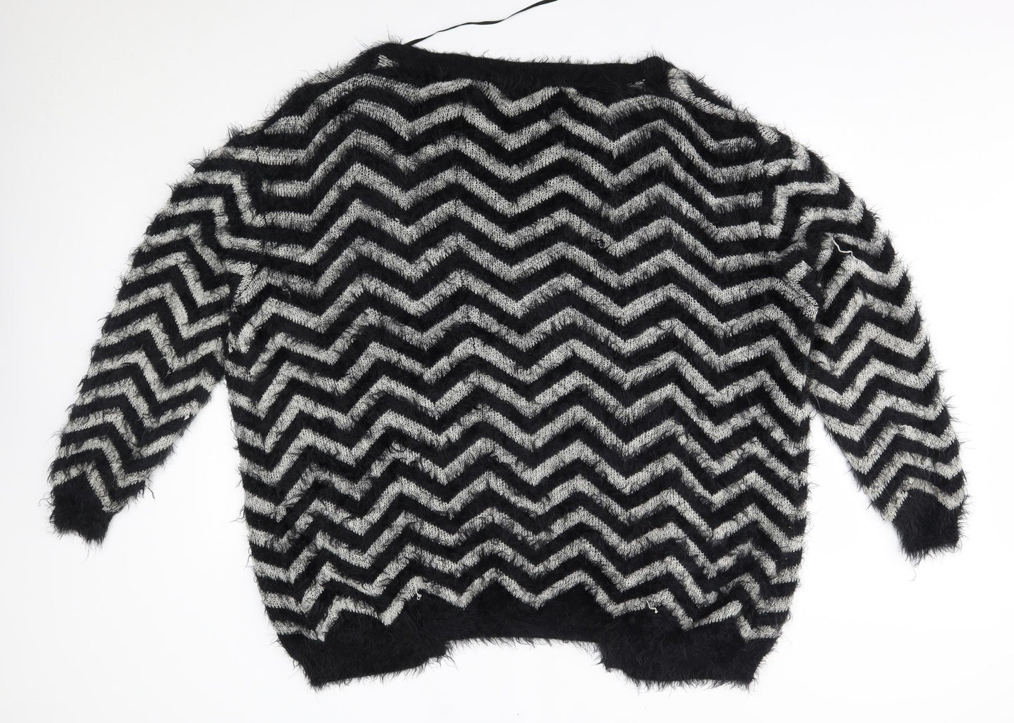 Atmosphere Womens Grey Striped  Cardigan Jumper Size 20