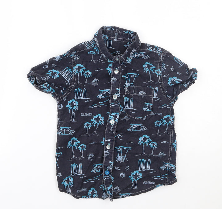 Pep&co Boys Blue   Basic Button-Up Size 3-4 Years