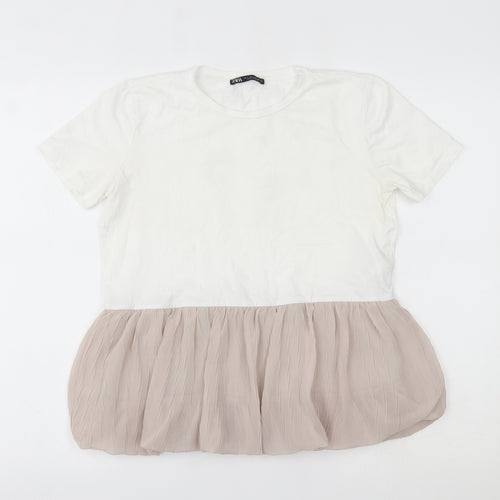 Zara Womens White   Basic Blouse Size S