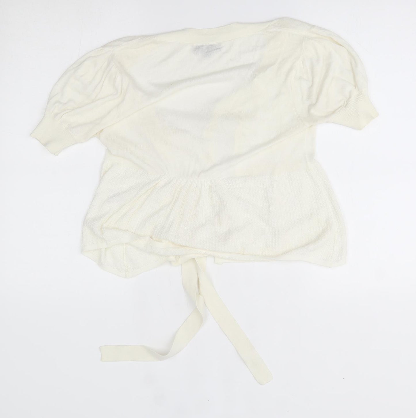 Warehouse Womens Ivory   Shrug Jumper Size 10