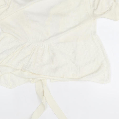 Warehouse Womens Ivory   Shrug Jumper Size 10