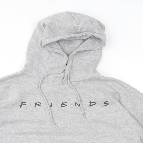 New Look Womens Grey   Pullover Hoodie Size 12  - Friends