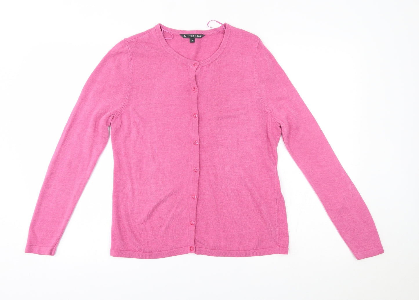 Preworn Womens Pink   Cardigan Jumper Size 12