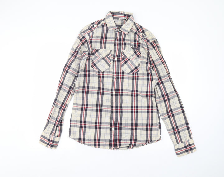 NEXT Mens Beige Dress Shirt Size S