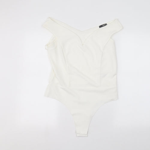 Quiz Womens White   Bodysuit One-Piece Size 16