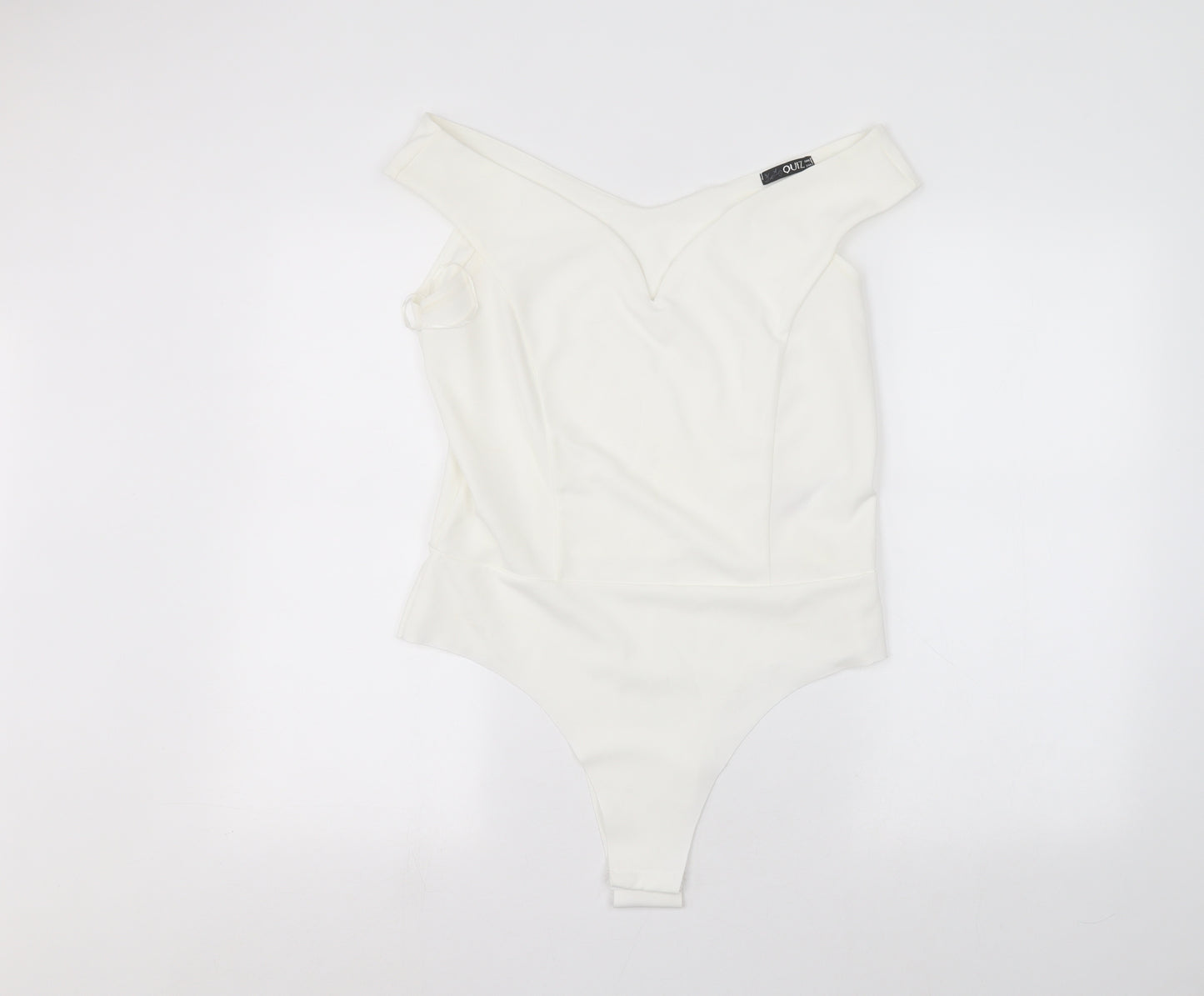 Quiz Womens White   Bodysuit One-Piece Size 16