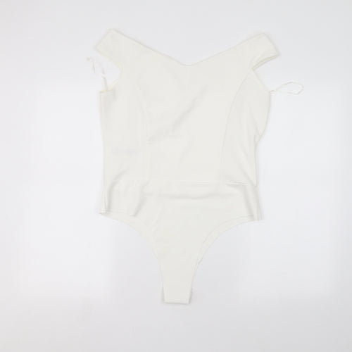 Quiz Womens White   Bodysuit One-Piece Size 16