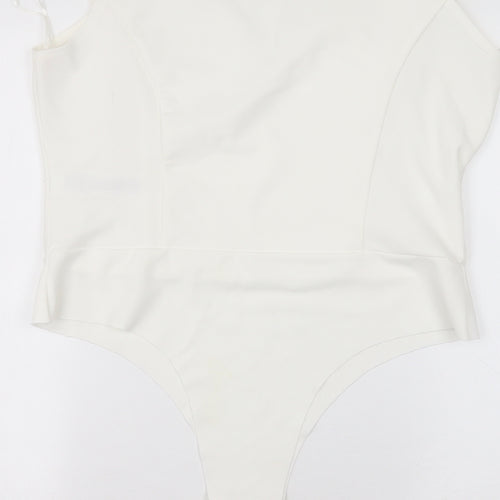 Quiz Womens White   Bodysuit One-Piece Size 16