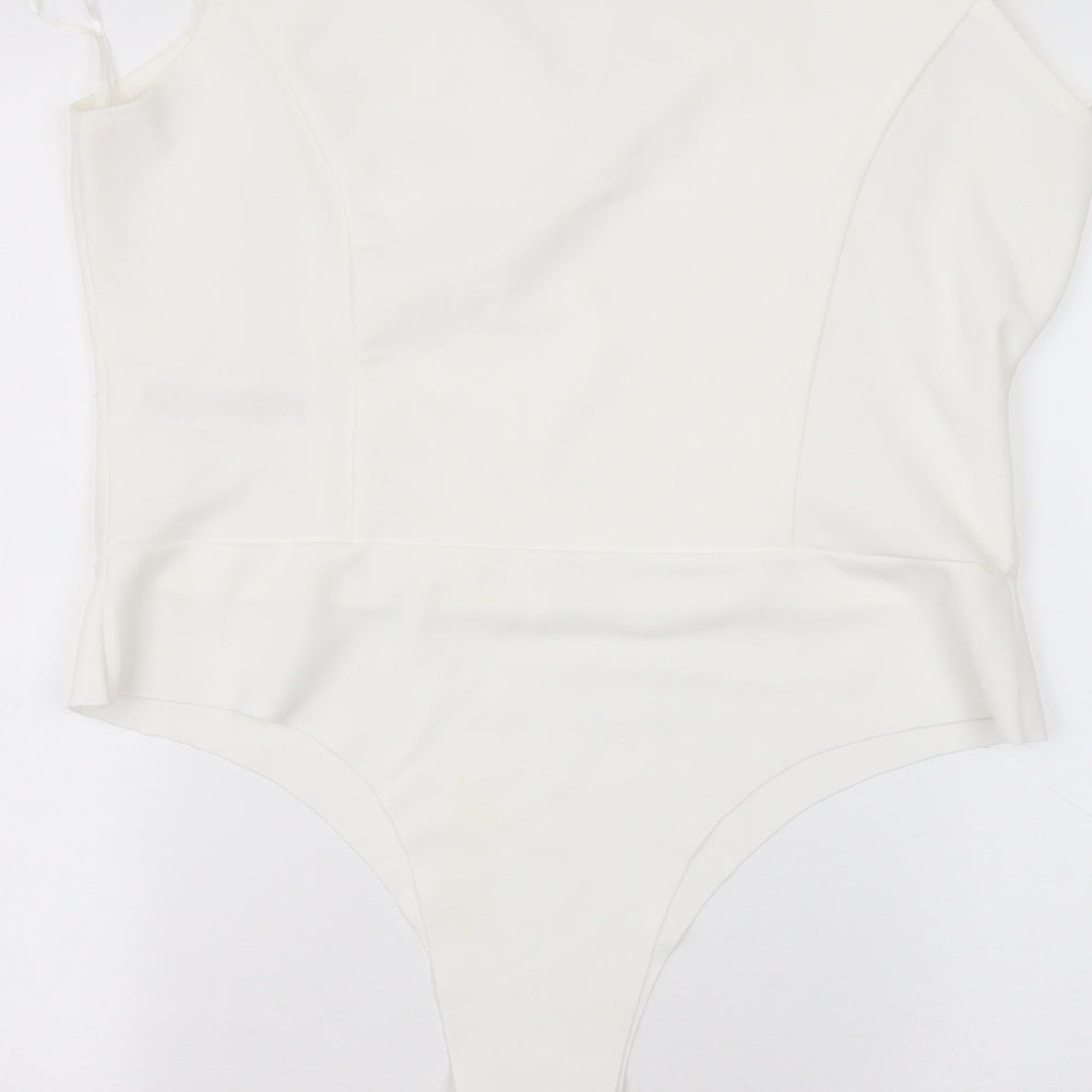 Quiz Womens White   Bodysuit One-Piece Size 16