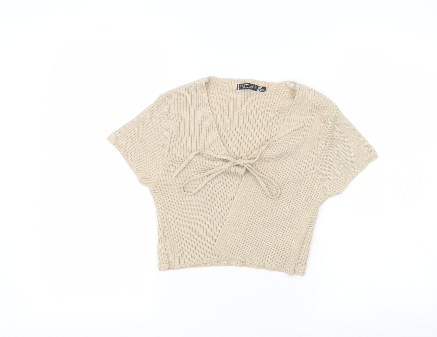 Nasty Gal Womens Beige   Cardigan Jumper Size 10