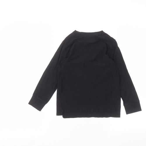 Matalan Boys Black   Basic T-Shirt Size 6 Years