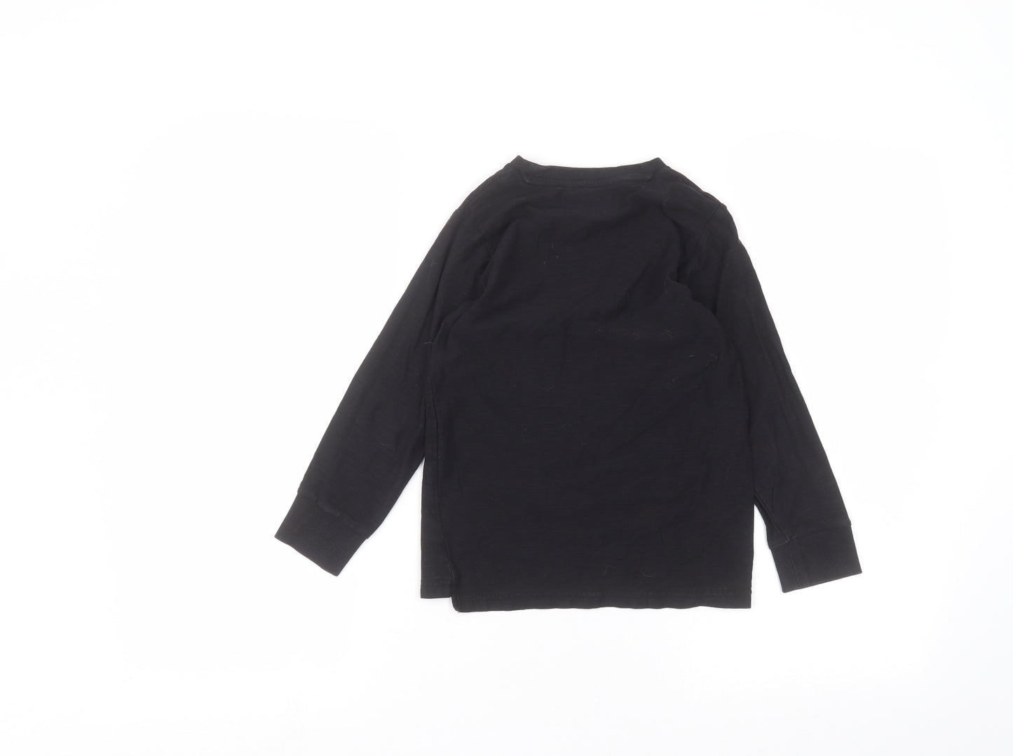Matalan Boys Black   Basic T-Shirt Size 6 Years