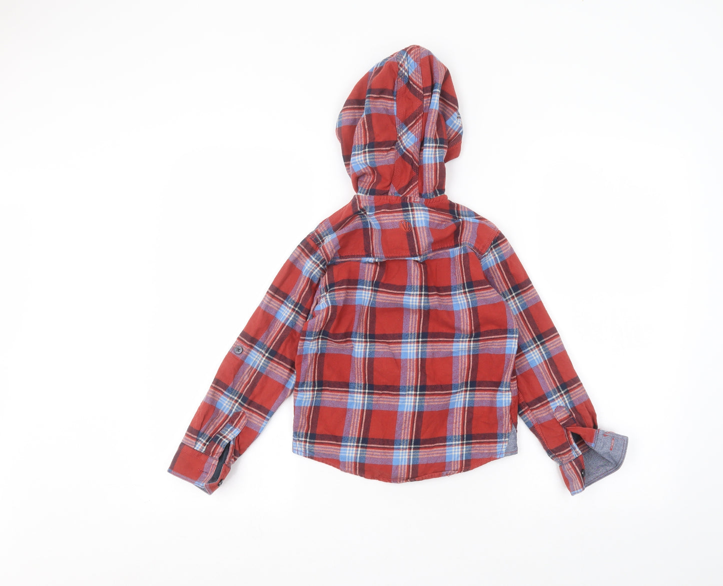 Fat Face Boys Red   Cardigan Hoodie Size 6-7 Years