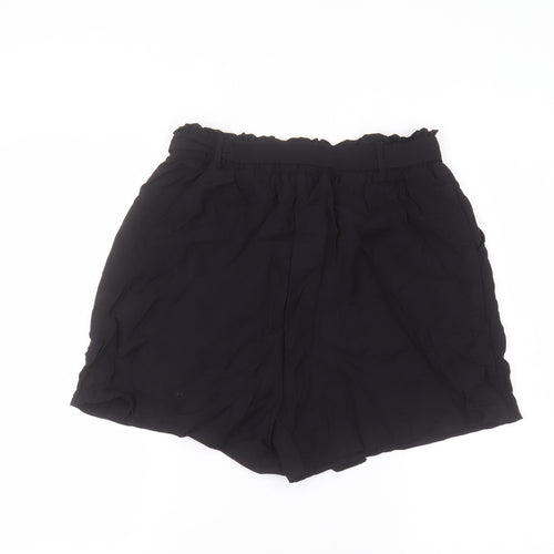 New Look Womens Black   Paperbag Shorts Size 12