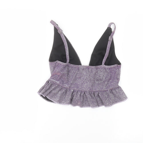 In the Style Womens Purple   Basic T-Shirt Size 10