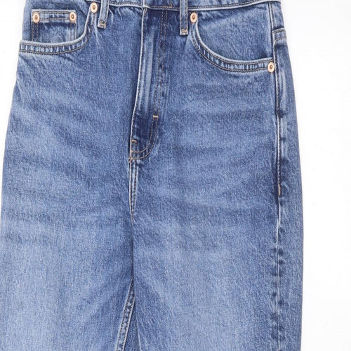 Topshop Womens Blue   Straight Jeans Size 26 in L32 in