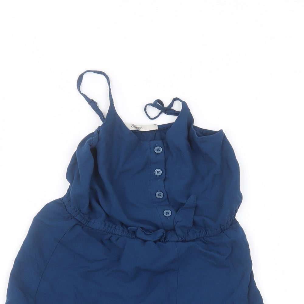 George Girls Blue   Playsuit One-Piece Size 7-8 Years