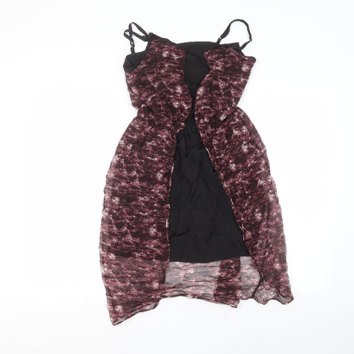 glamourous Womens Red   Basic Blouse Size 8