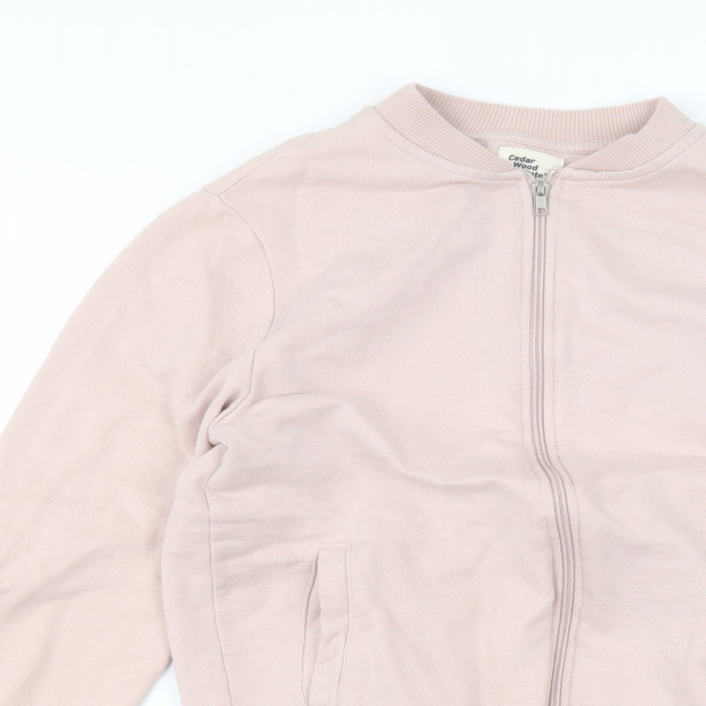 Cedar Wood State Womens Pink   Full Zip Jumper Size S