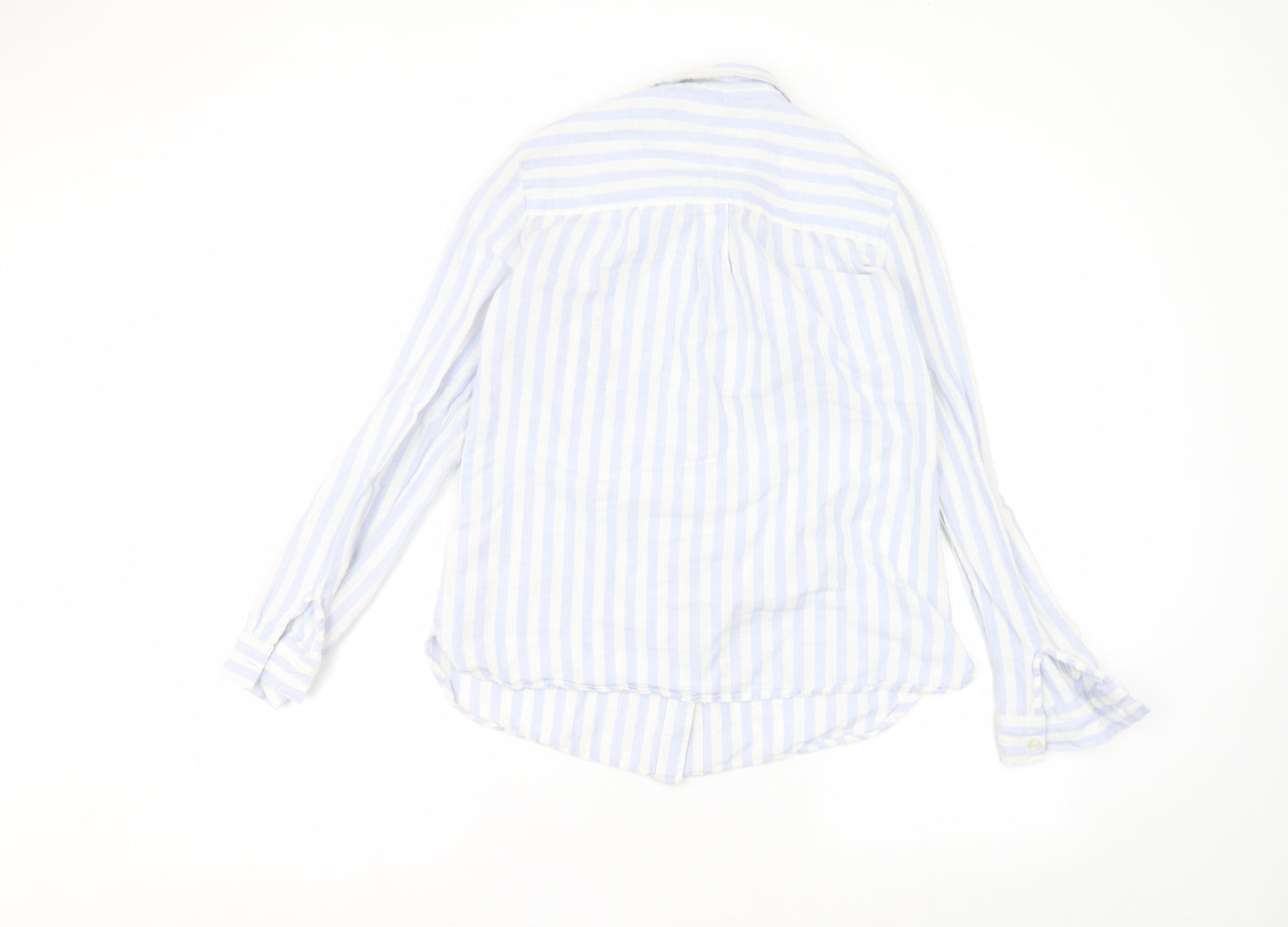 Dorothy Perkins Womens White Striped  Basic Button-Up Size 10