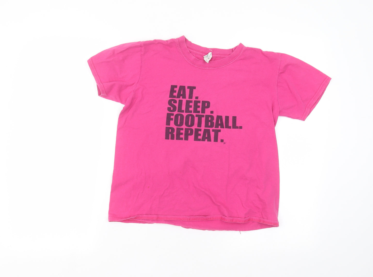 Gilden Girls Pink   Basic T-Shirt Size 12-13 Years