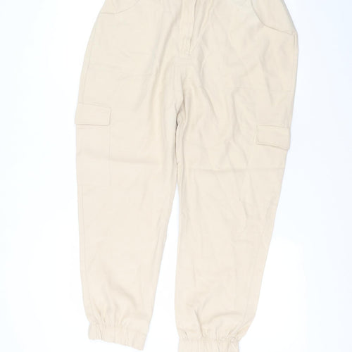 lefties Womens Beige   Cargo Trousers Size XL L26 in