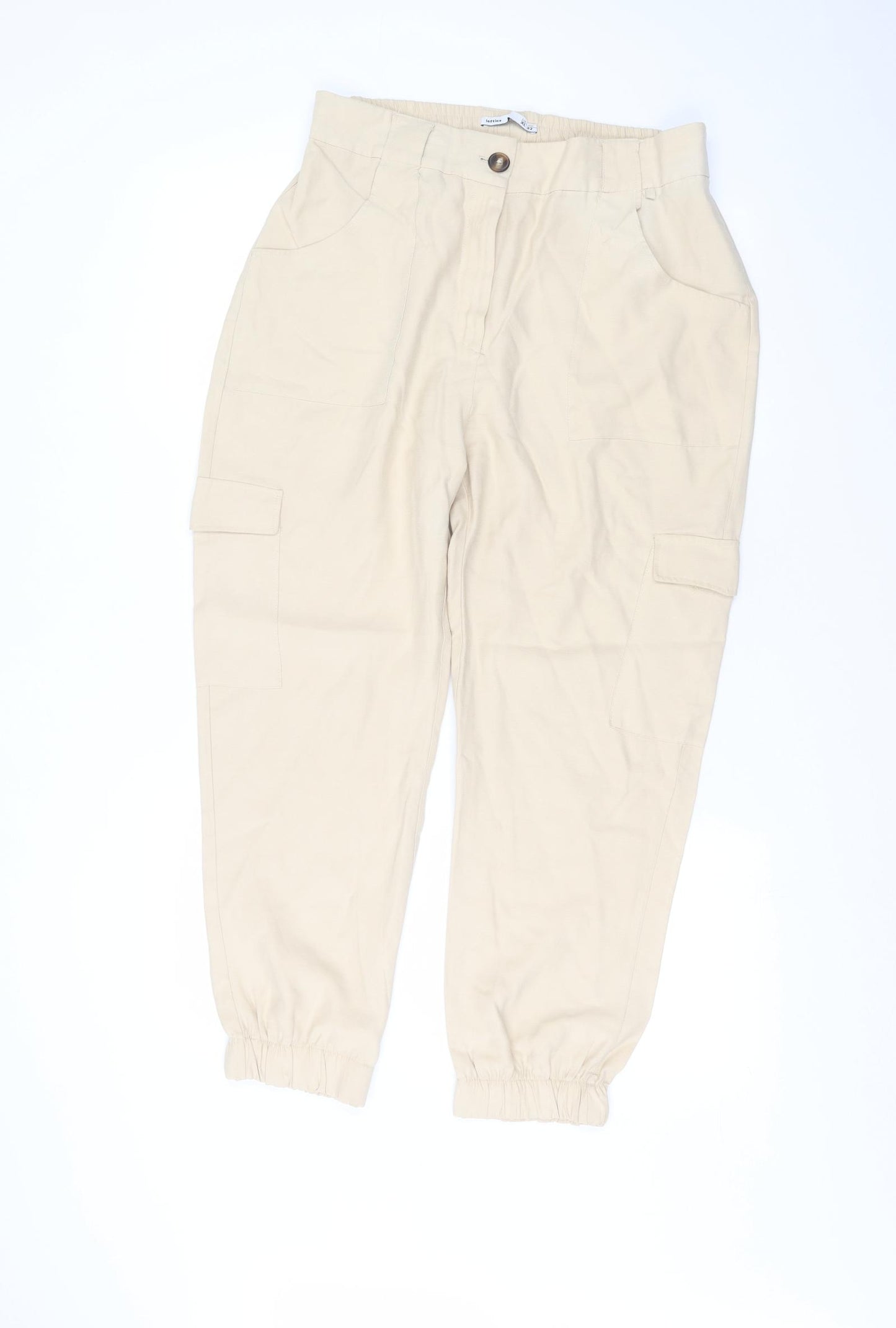 lefties Womens Beige   Cargo Trousers Size XL L26 in