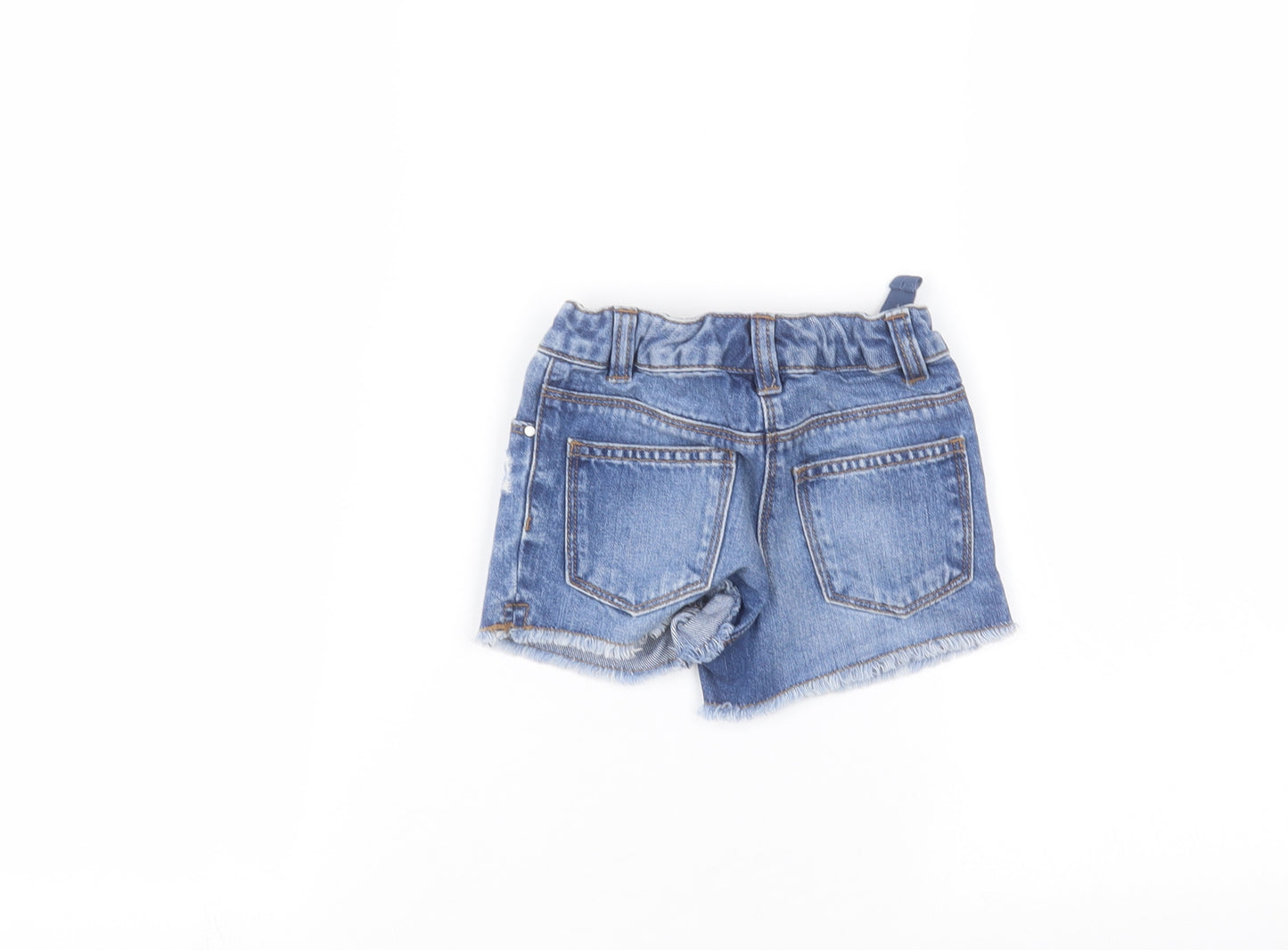 NEXT Girls Blue  Denim Cut-Off Shorts Size 3 Years