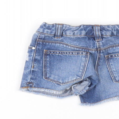 NEXT Girls Blue  Denim Cut-Off Shorts Size 3 Years