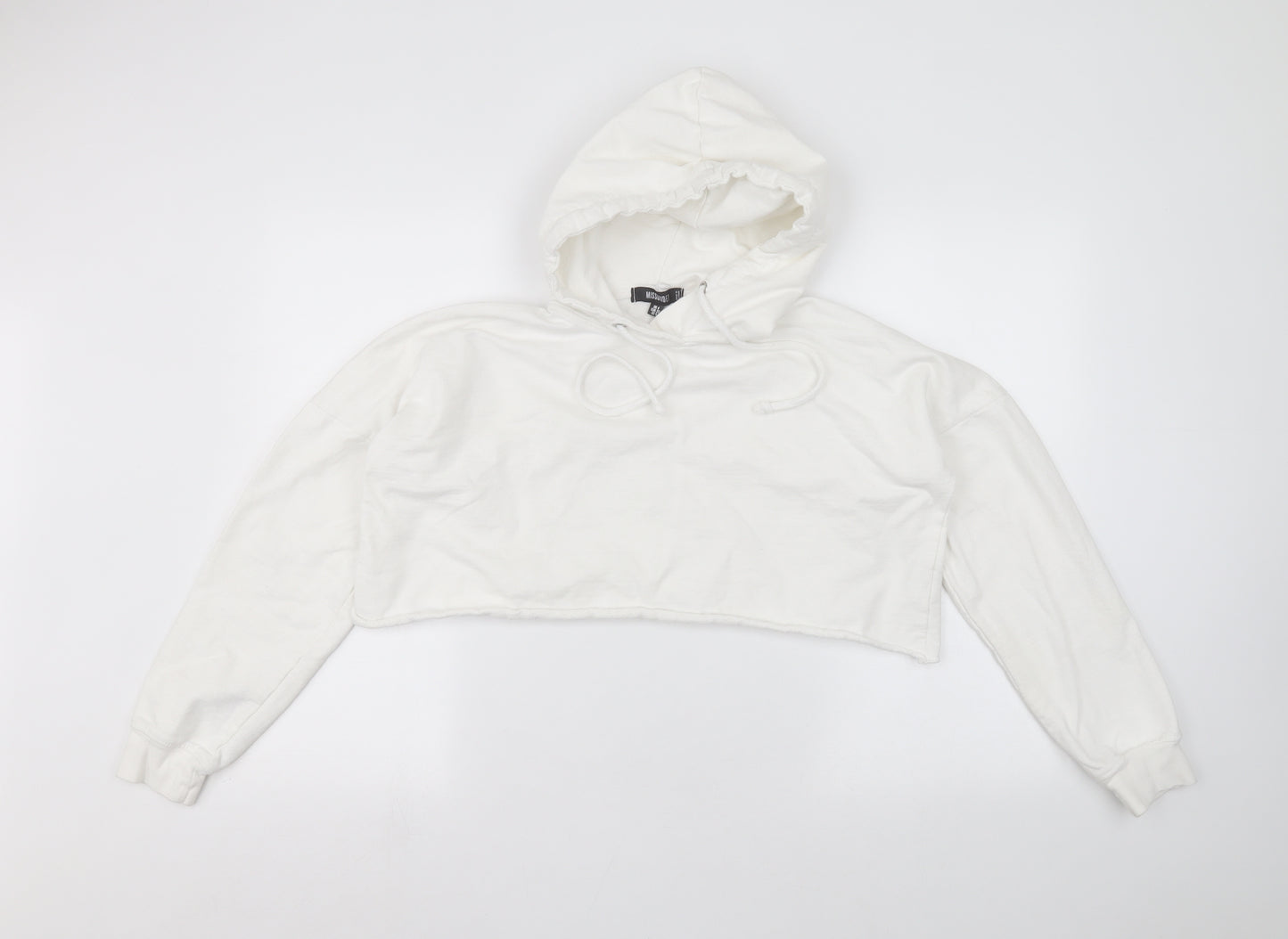 Missguided Womens White   Pullover Hoodie Size 4