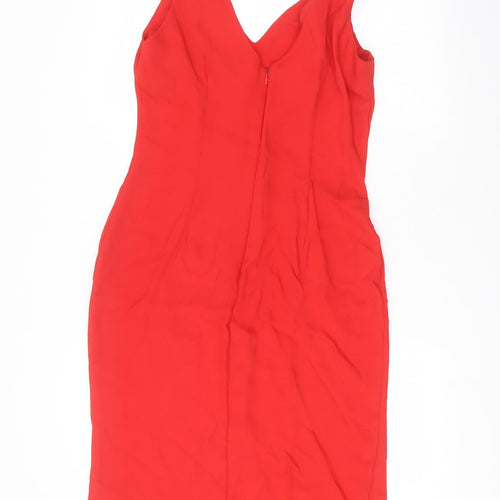 Milano Womens Red   Pencil Dress  Size 14