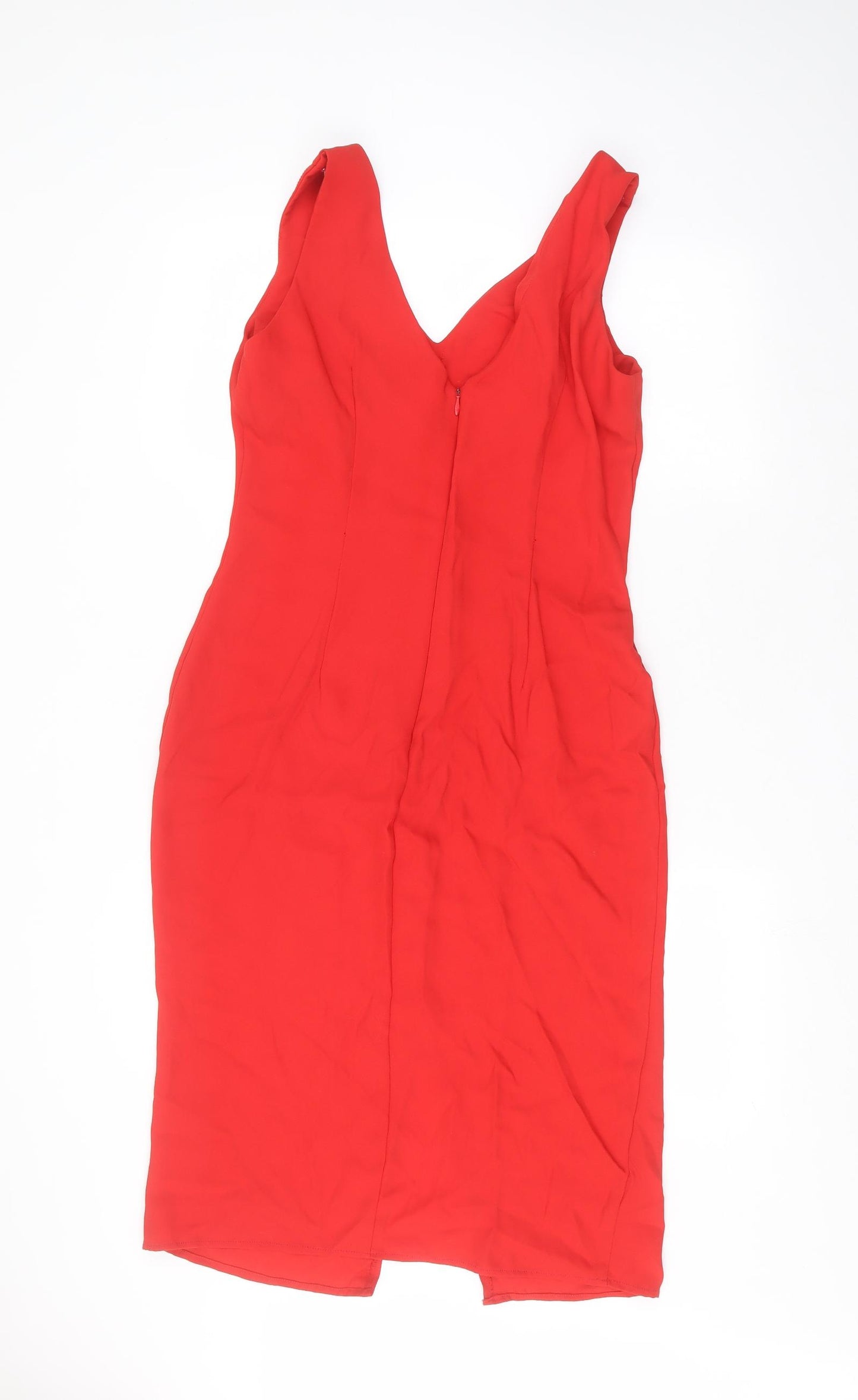 Milano Womens Red   Pencil Dress  Size 14