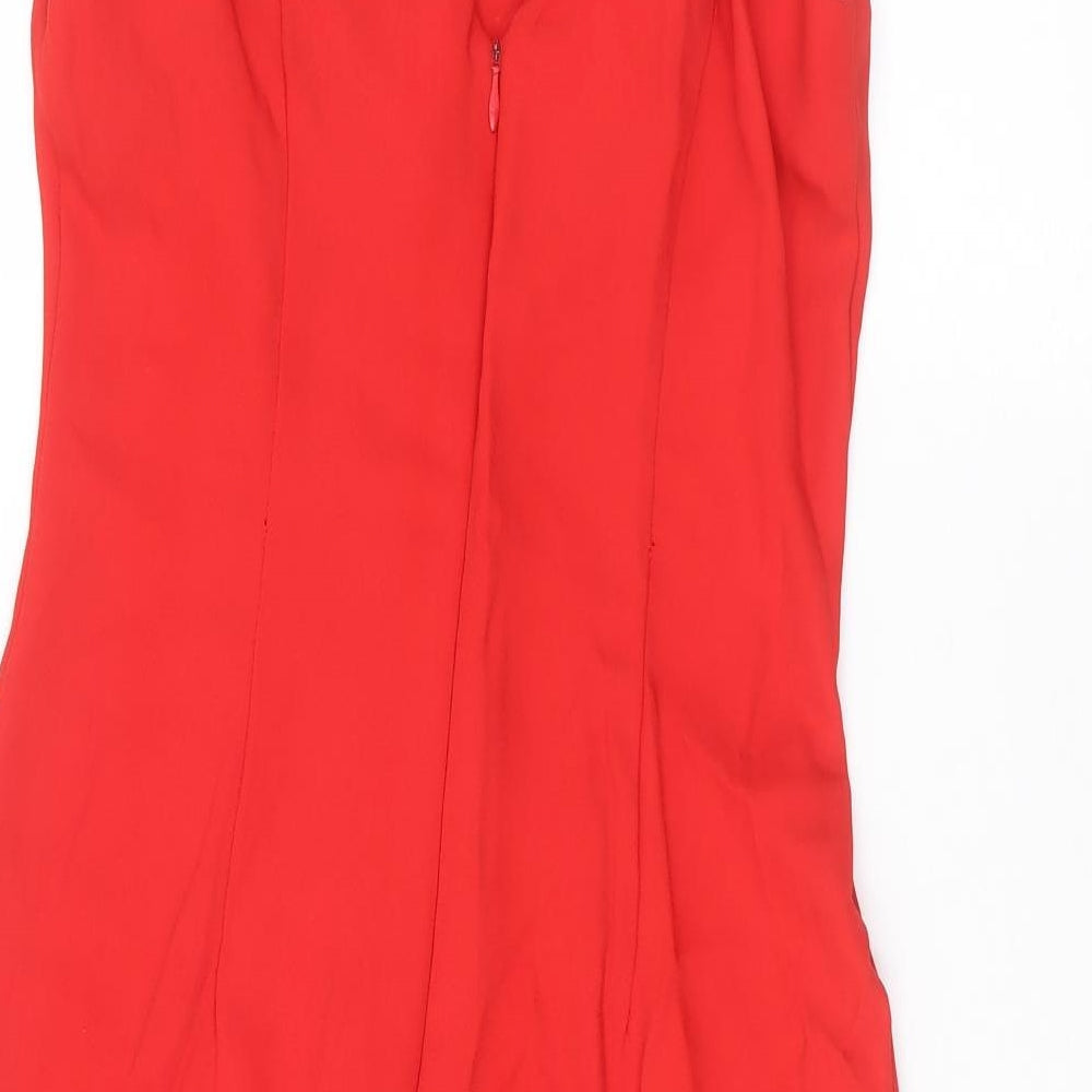 Milano Womens Red   Pencil Dress  Size 14