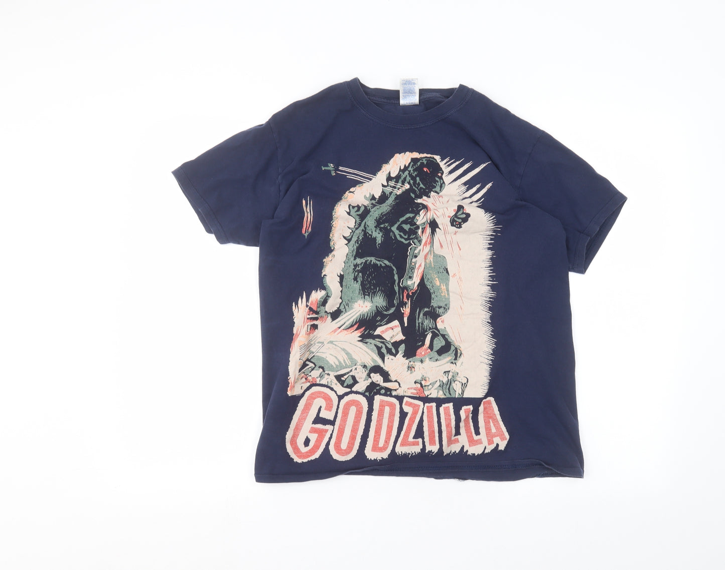 Gilden Mens Blue    T-Shirt Size M